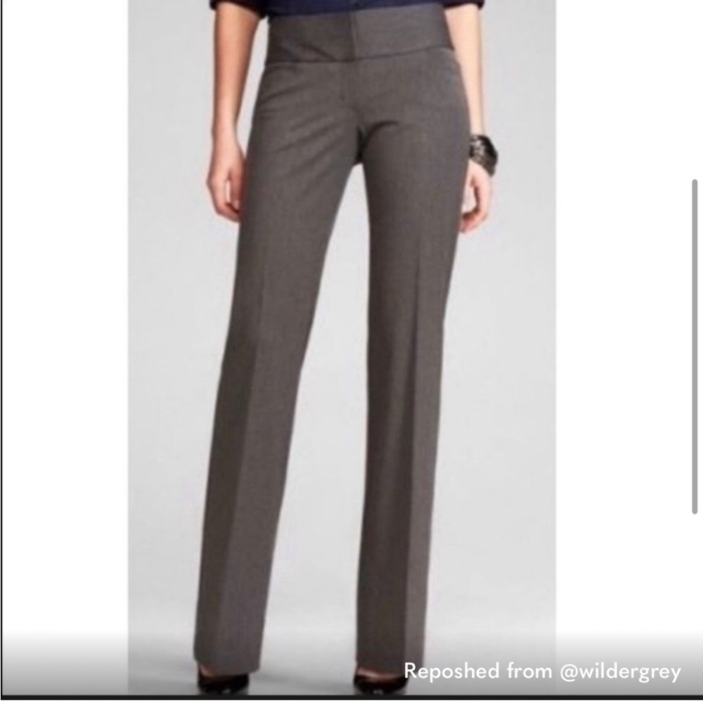 NWT Express Editor Wide Waistband Low Rise Flare Size 8 Regular